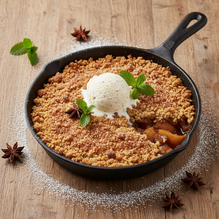 Cinnamon Sugar Baked Apple Crisp