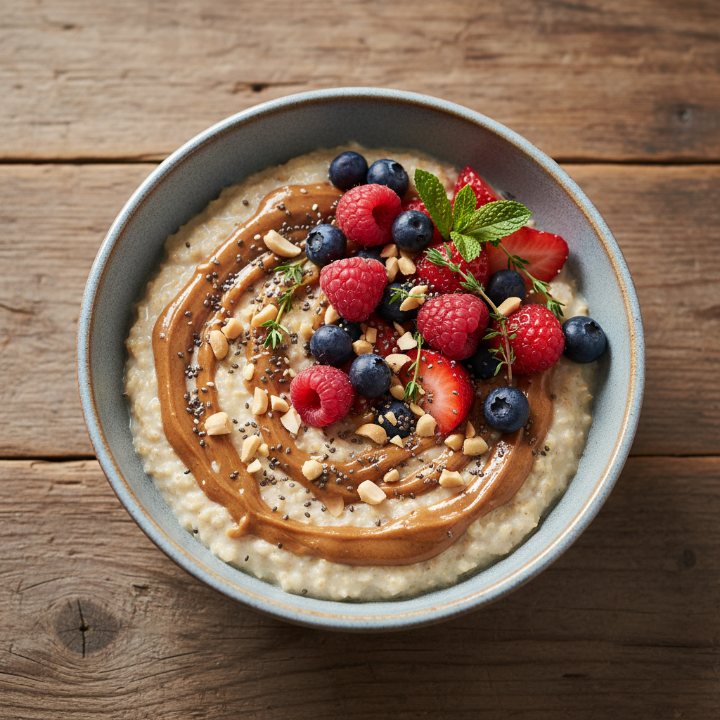 Peanut Butter & Berry Pro-Oats