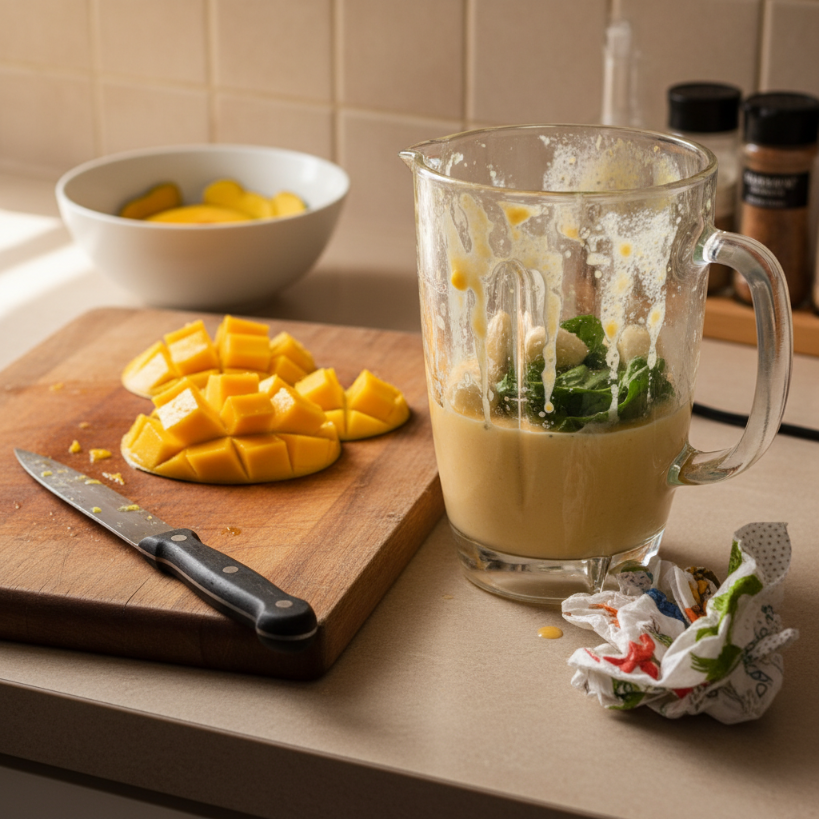 The Best Ever Healthy Mango Smoothie (Dairy Free) preparation