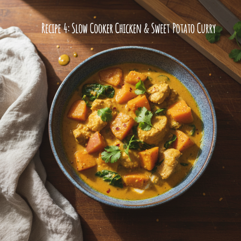 Slow Cooker Chicken & Sweet Potato Curry