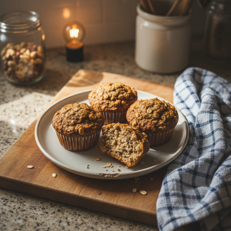 Banana Oat Lactation Muffins