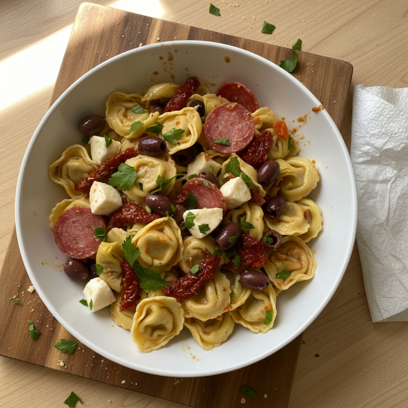 The Zesty Antipasto Tortellini Toss