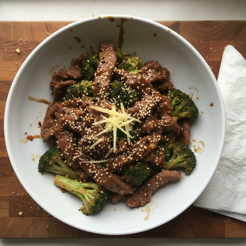 Sesame Ginger Beef and Broccoli