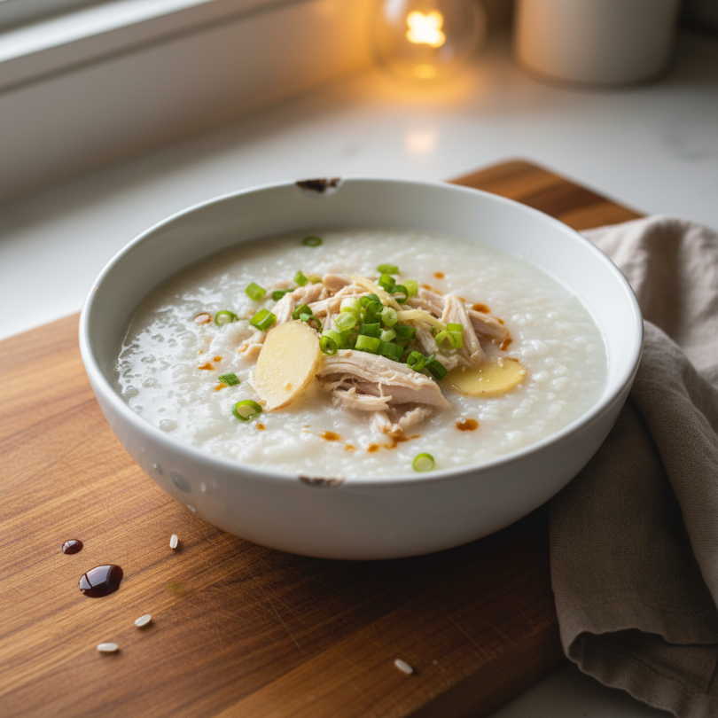 Nourishing Chicken and Ginger Congee