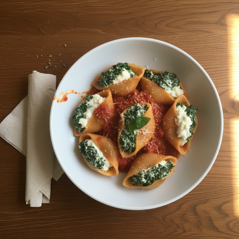 Spinach and Ricotta Recovery Shells