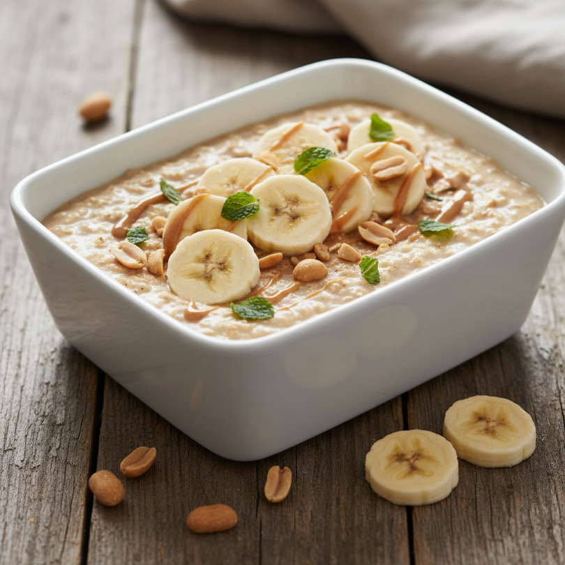 Peanut Butter Banana Overnight Oats