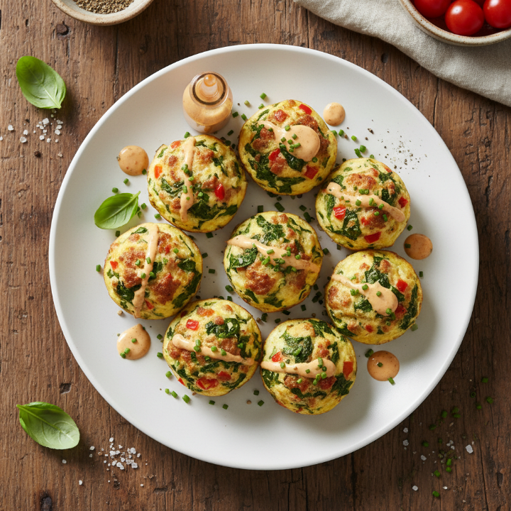 Turkey Sausage and Egg White Bites