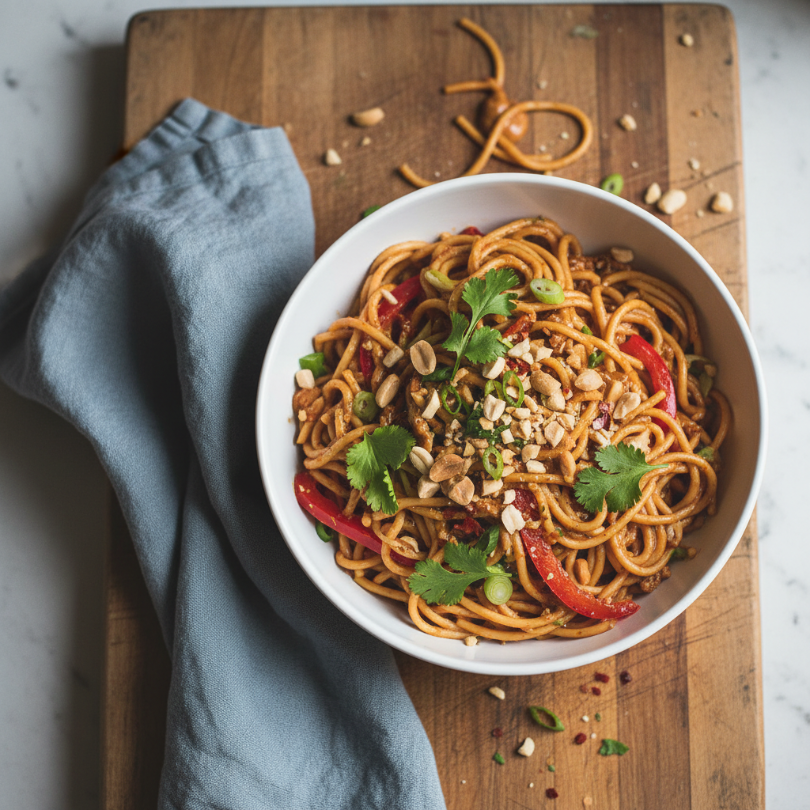Spicy Peanut Noodle Salad