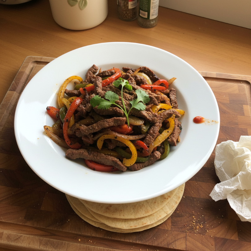 Sheet Pan Steak Fajitas