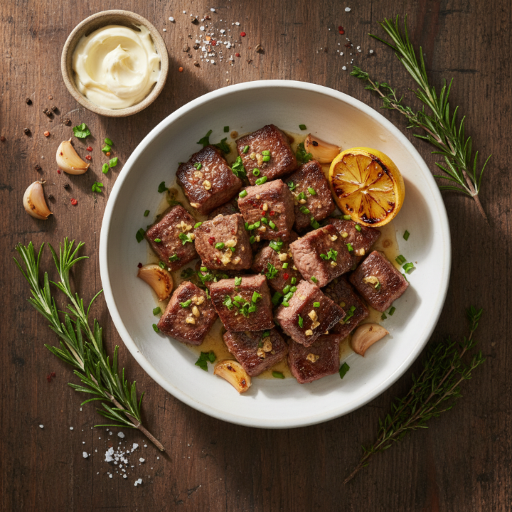 Quick Garlic Butter Steak Bites
