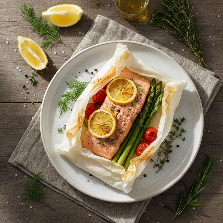 Lemon Herb Salmon Papillote