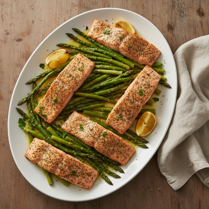 Sheet Pan Lemon & Herb Salmon