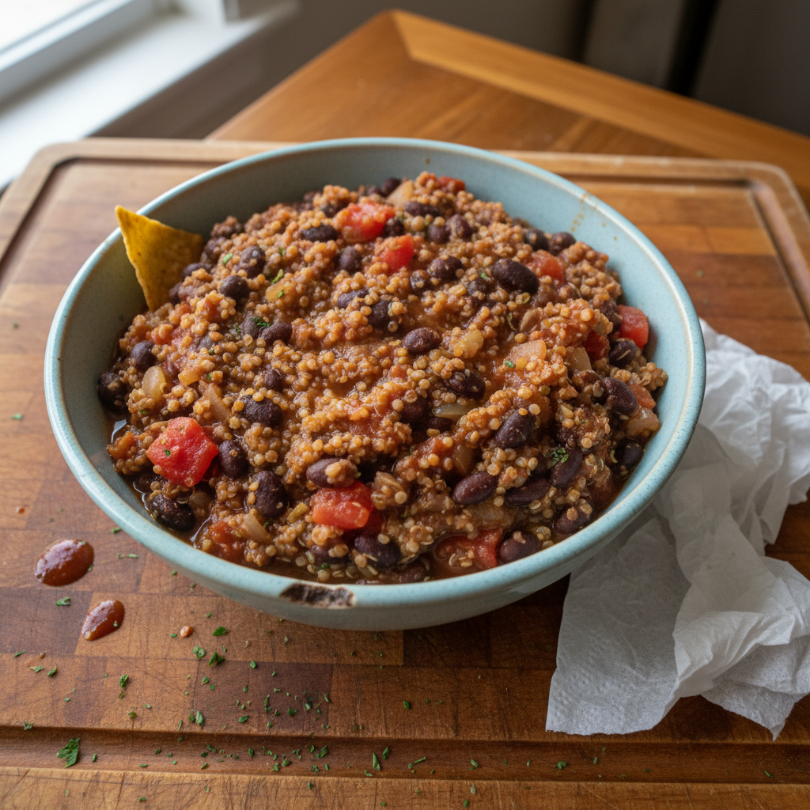 One-Pot Quinoa and Black Bean Chili