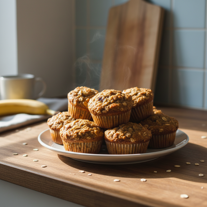 Banana Oat Muffins