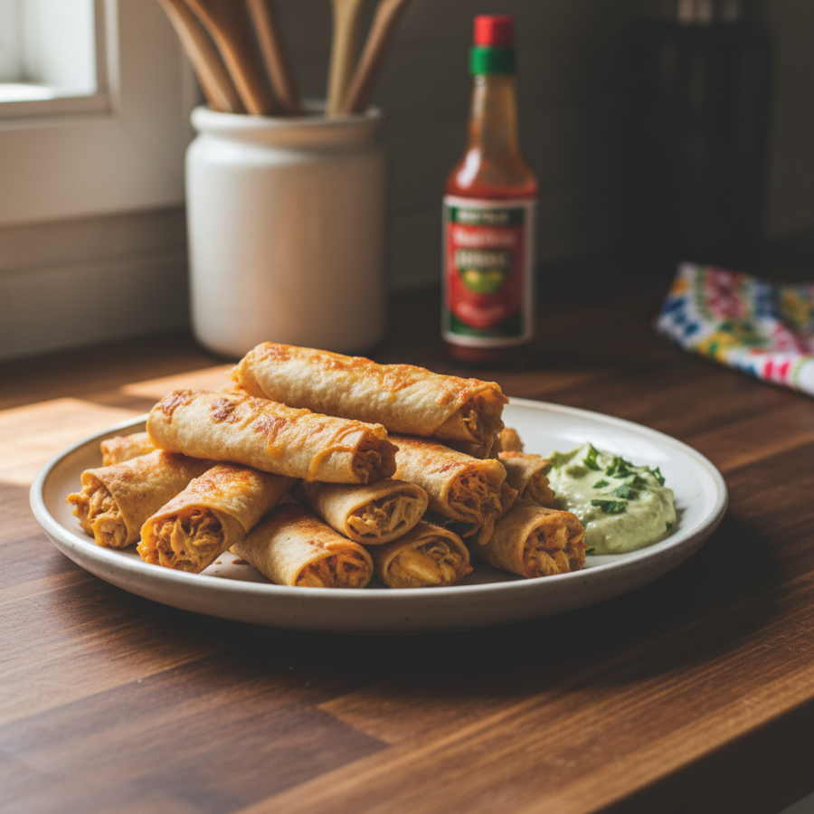 Pepperjack Chicken Taquitos