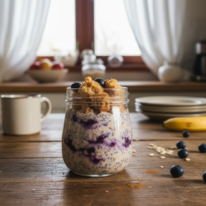 Blueberry Muffin Overnight Oats