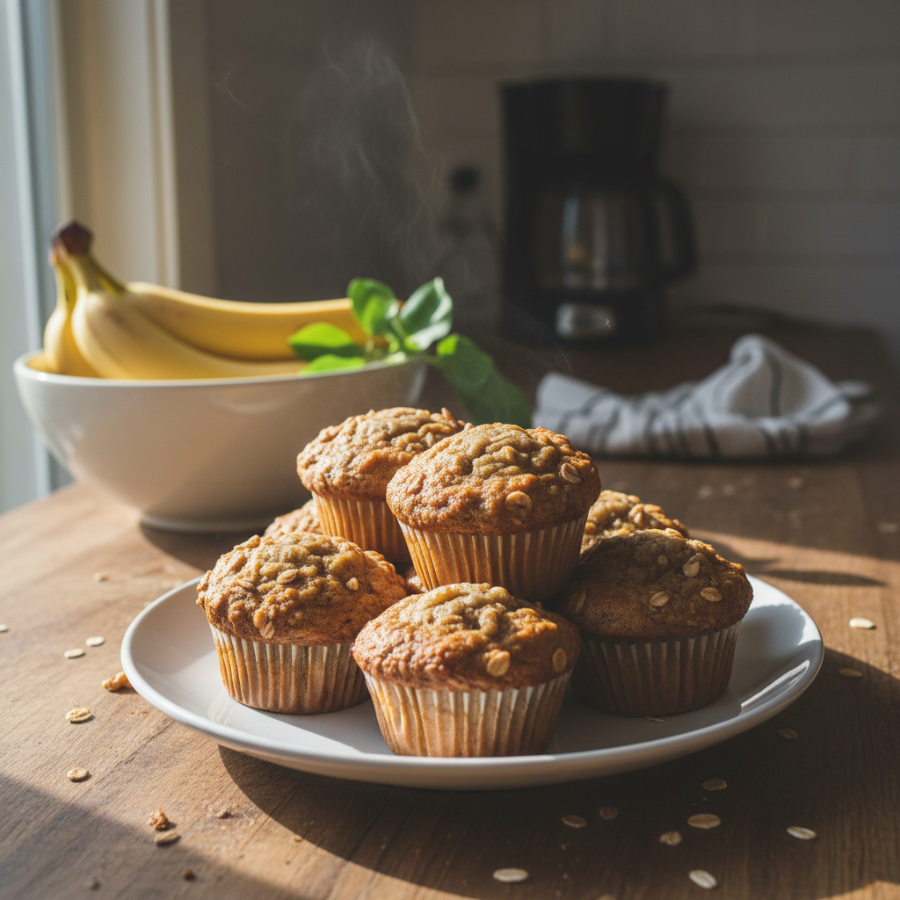 Healthy Banana Muffins