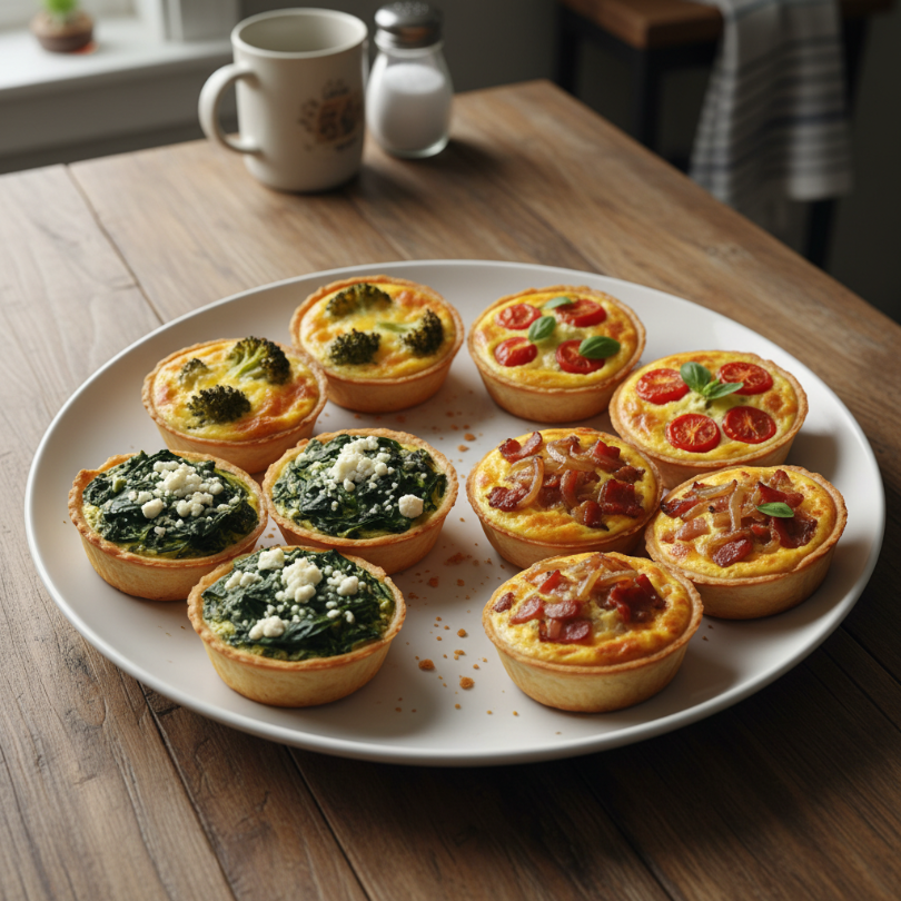 Mini Quiche 4 Ways