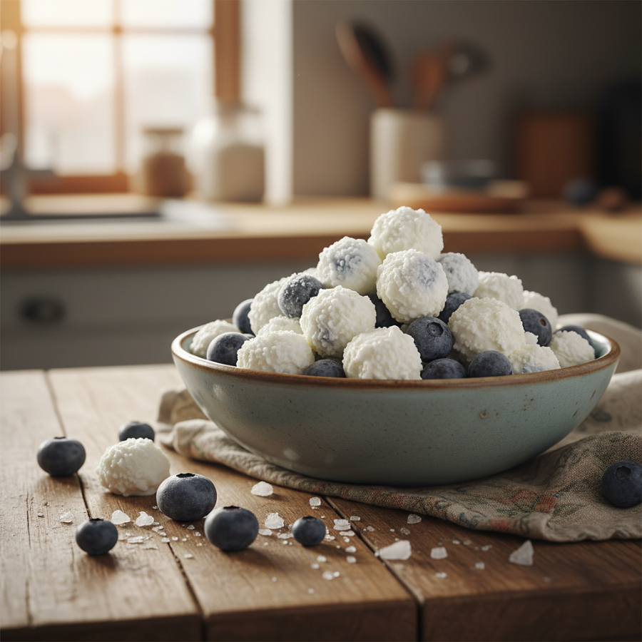 Frozen Yogurt-Covered Blueberries