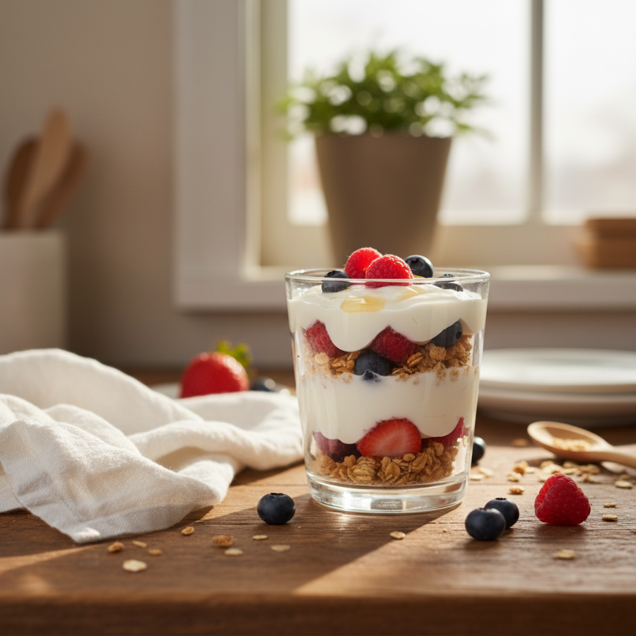 Simple Berry Yogurt Parfait