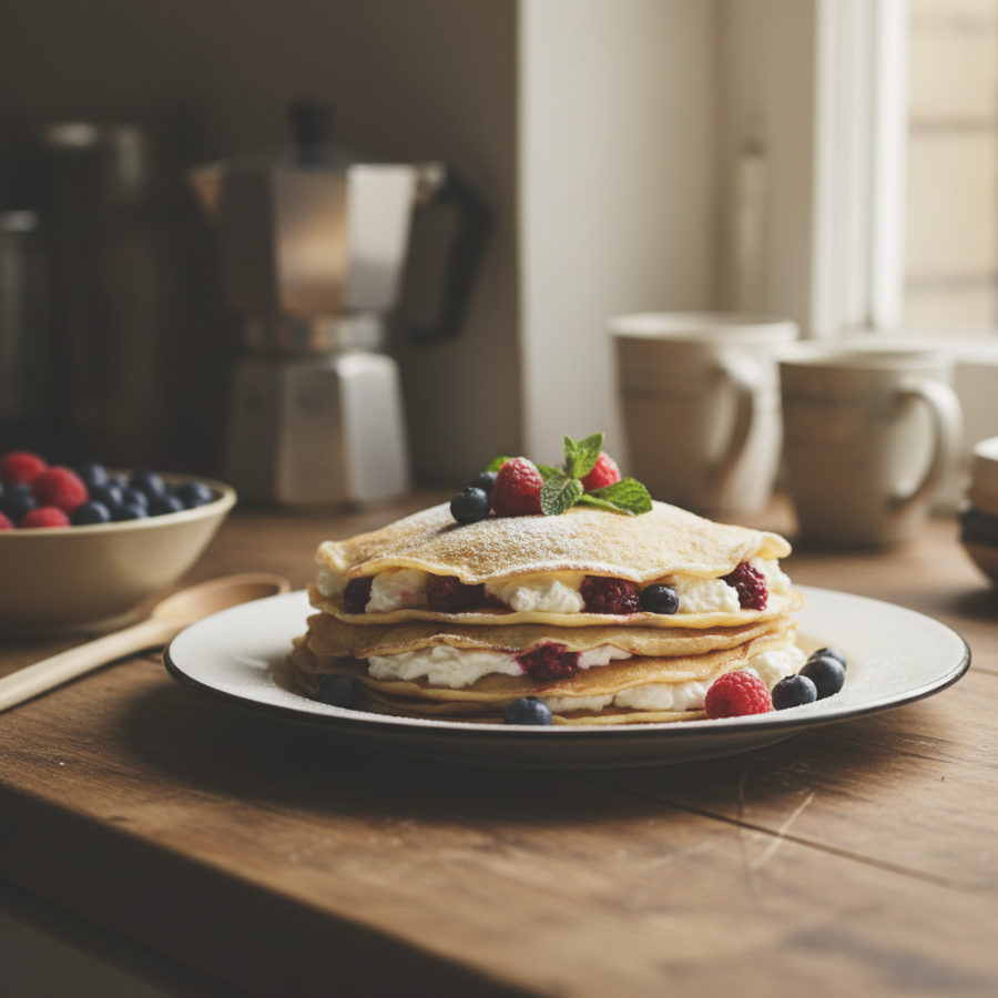 Ricotta-Berry Crepes