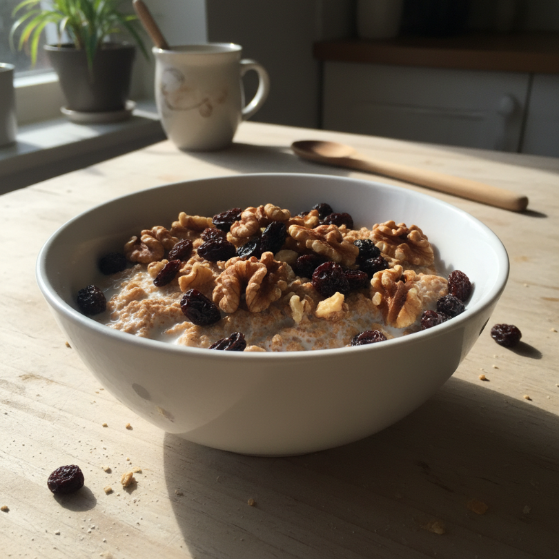 Shredded Wheat with Raisins & Walnuts