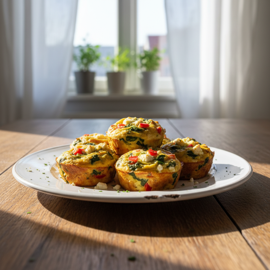 Freezer Friendly Baked Egg Muffins