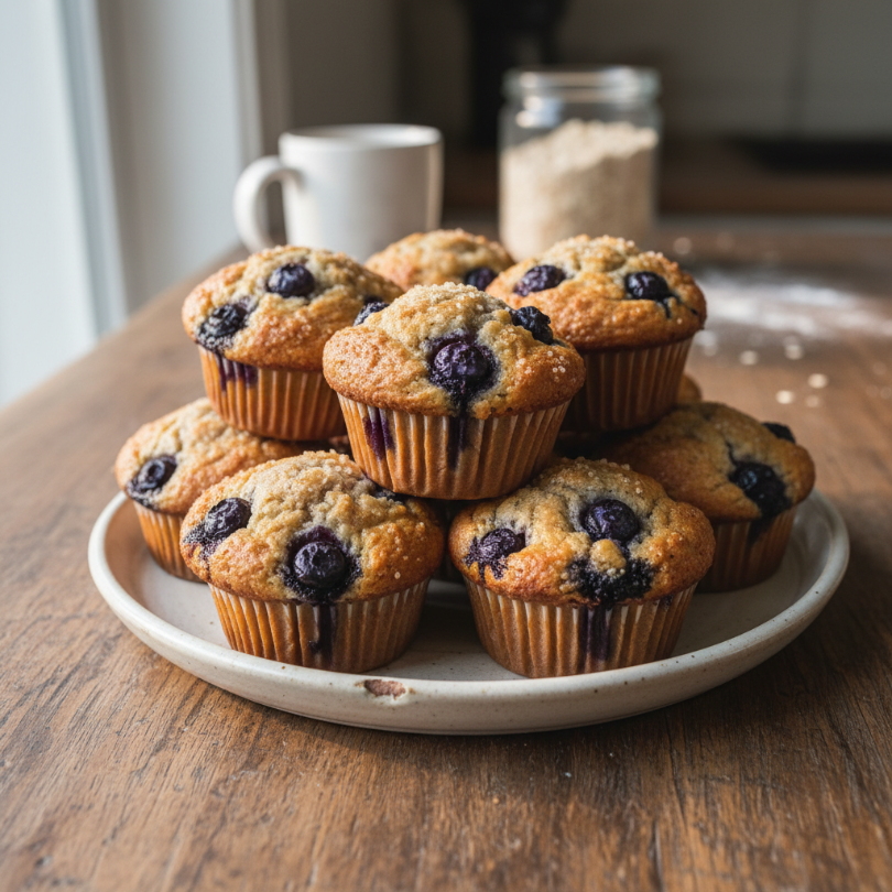 The BEST Blueberry Protein Muffins