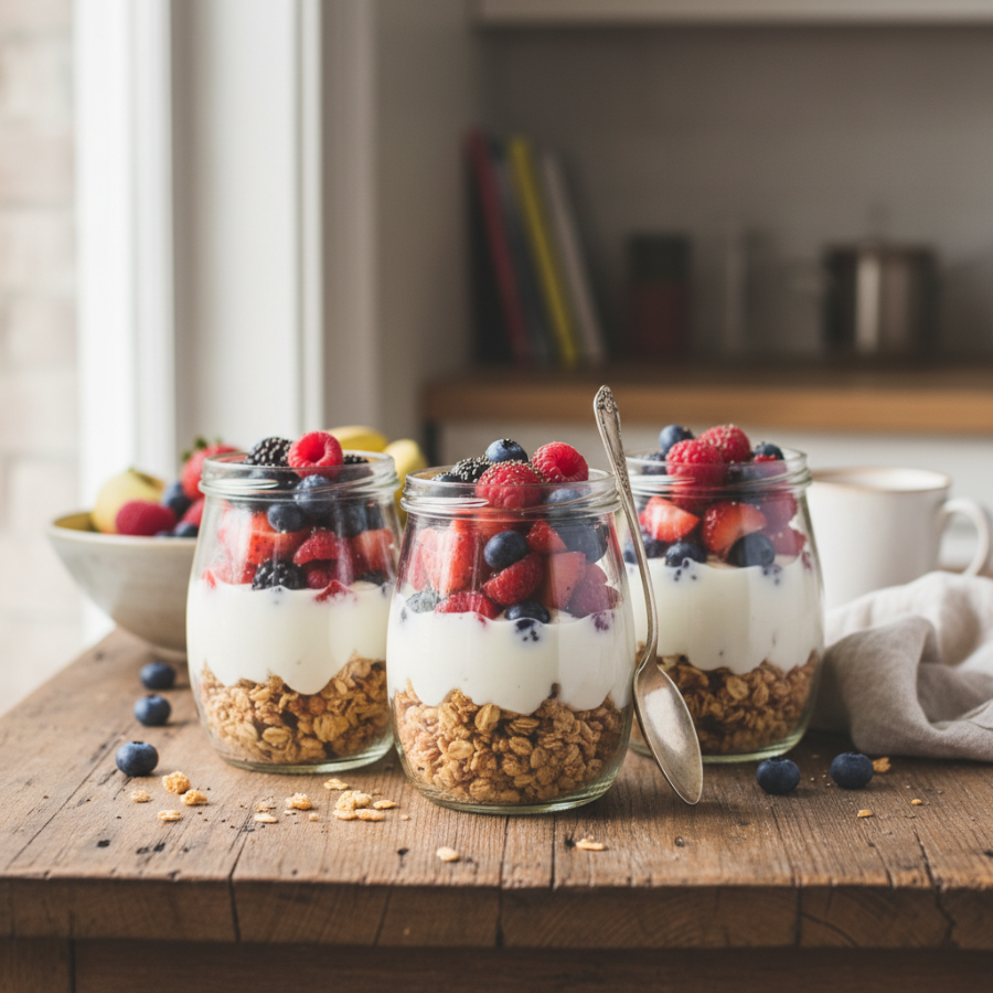 Make Ahead Fruit and Yogurt Parfaits