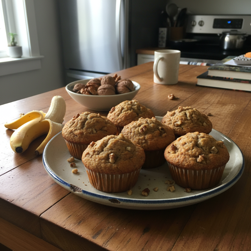 The Best Banana Nut Muffins