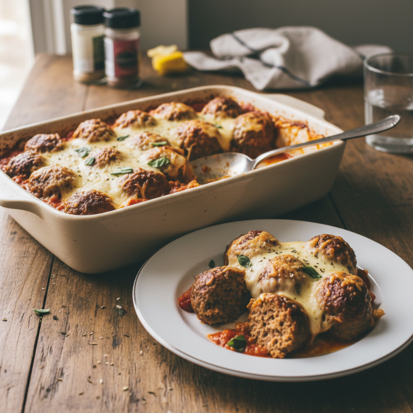 Dump-and-Bake Meatball Casserole