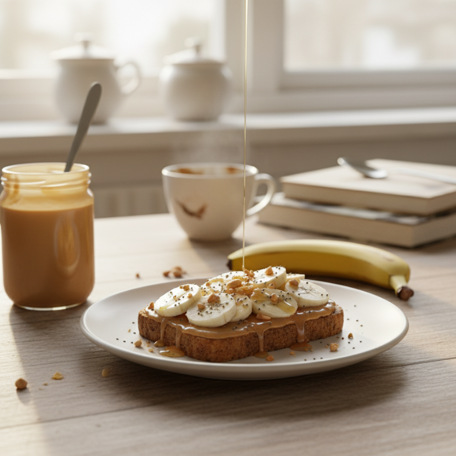 Peanut Butter Banana Toast