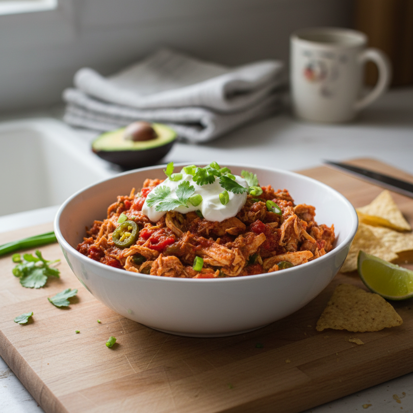 Slow Cooker Salsa Chicken