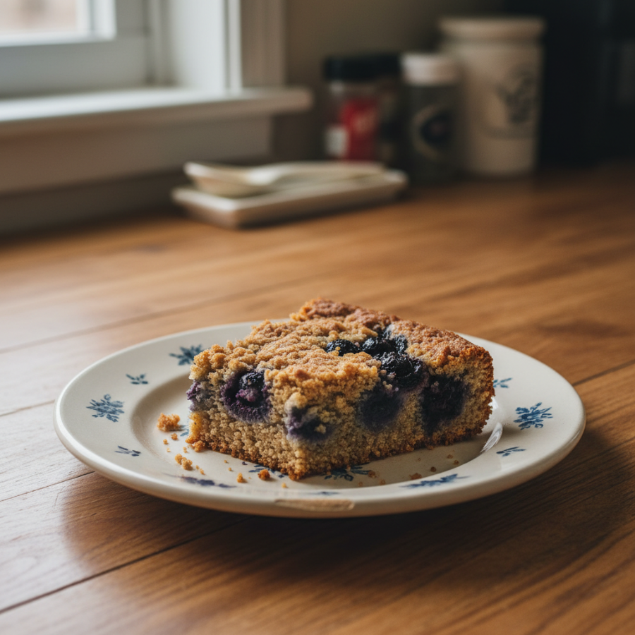 Whole Wheat Blueberry Buckle