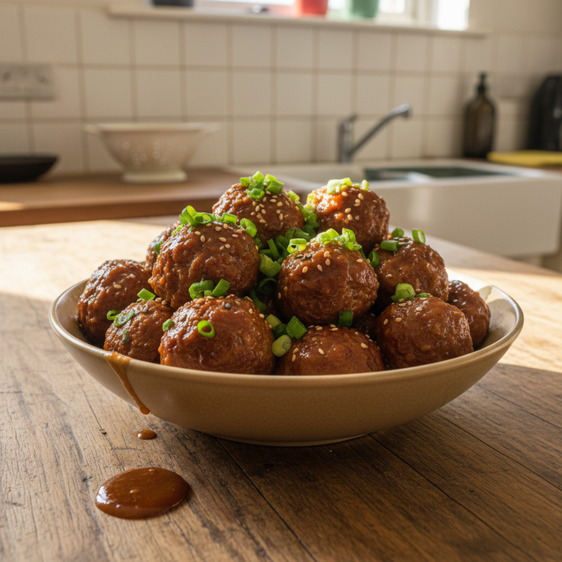 Easy Chinese Pork Meatballs