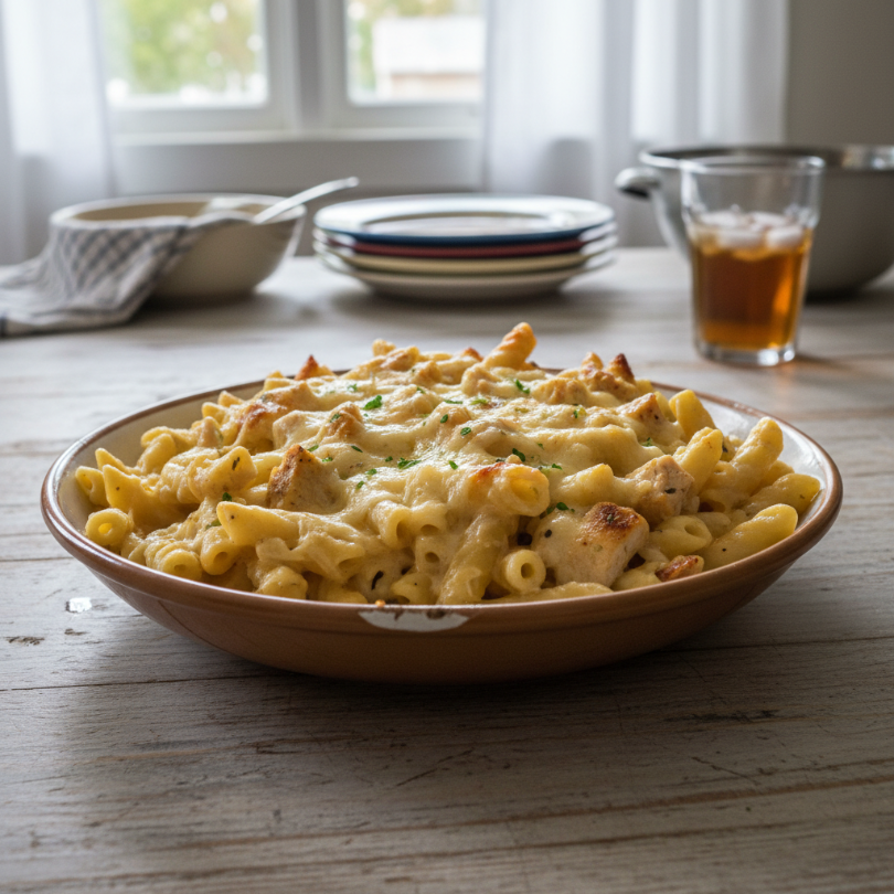 Chicken Alfredo Baked Ziti