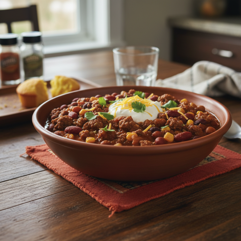 Hearty Beef and Bean Chili