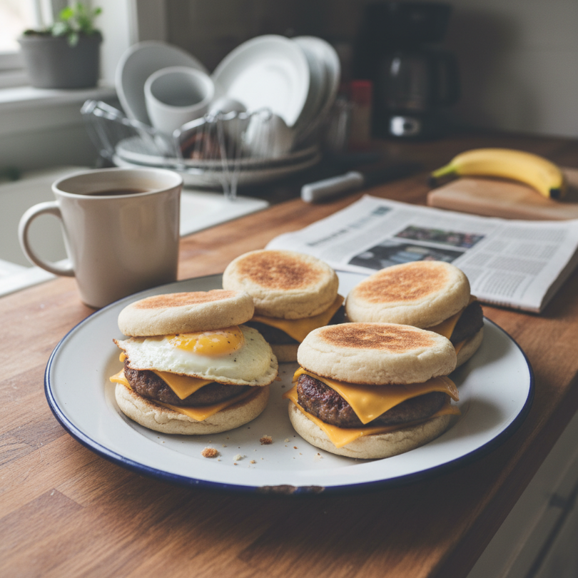 Homemade 'Egg McMuffins'