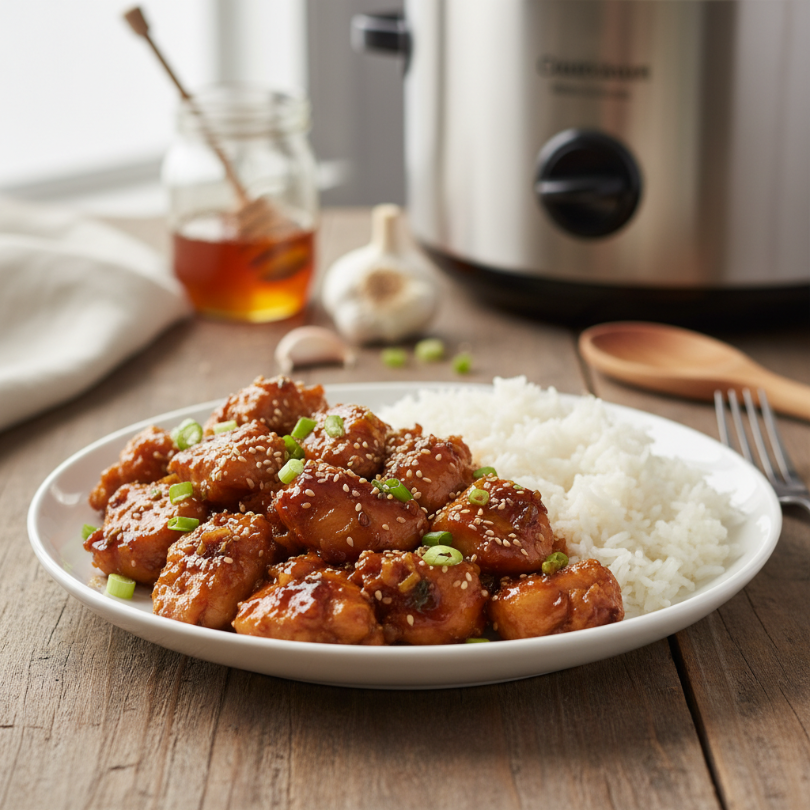 Slow Cooker Honey Garlic Chicken