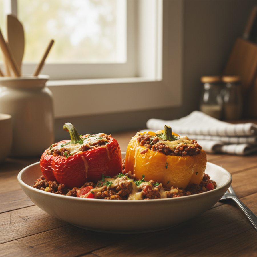 Slow Cooker Stuffed Peppers