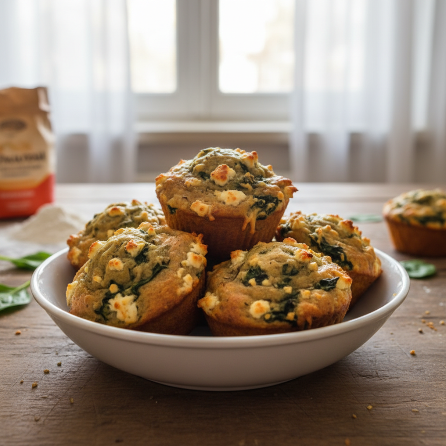 Spinach and Feta Muffins