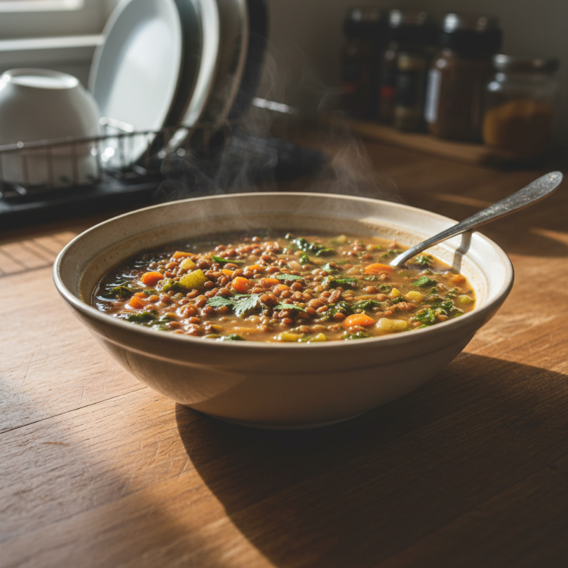 Detox Crockpot Lentil Soup