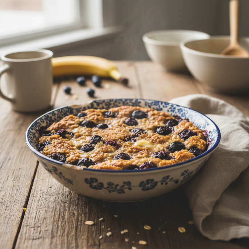 Blueberry Baked Oatmeal