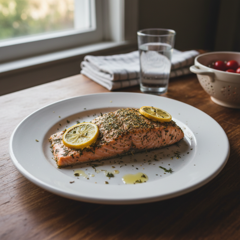 Easy Lemon Herb Baked Salmon