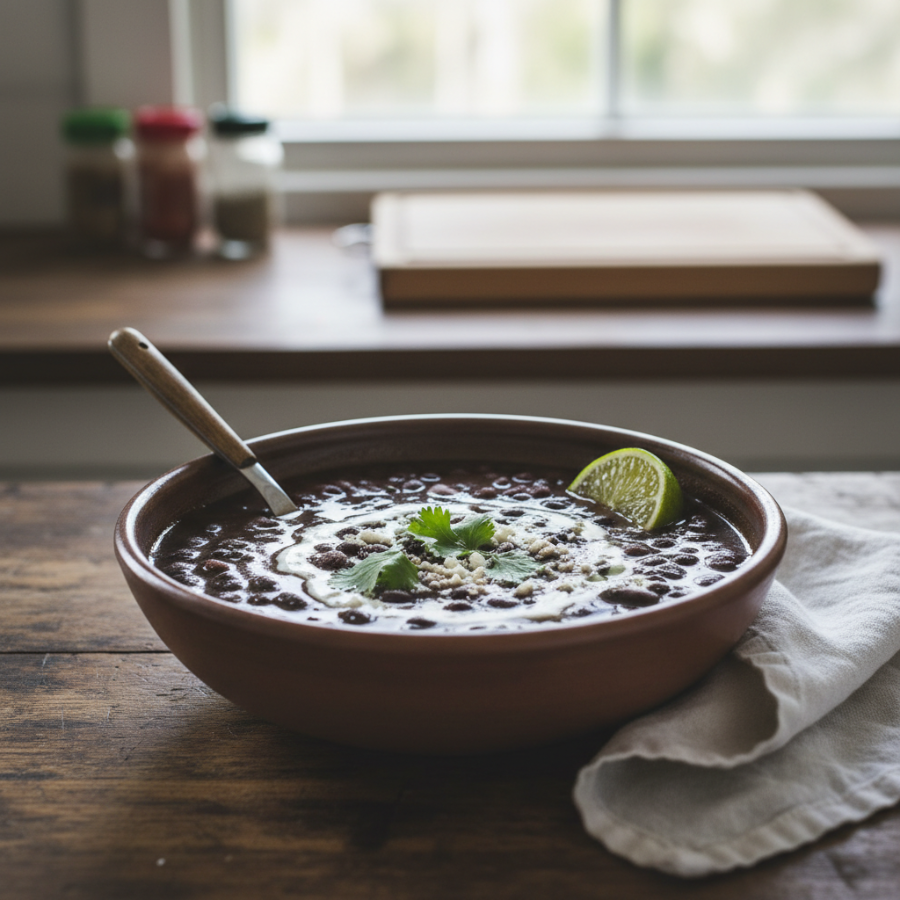 Slow Cooker Black Bean Soup