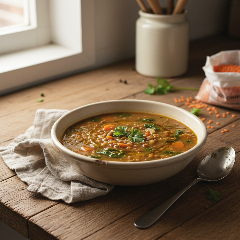 The Best Detox Crockpot Lentil Soup