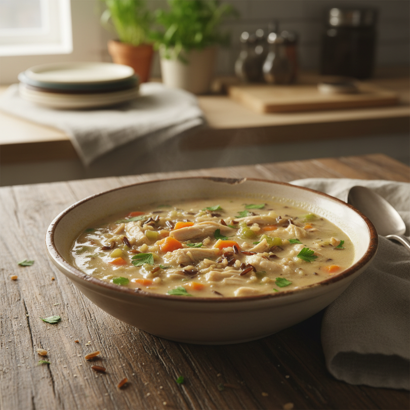 Crockpot Chicken and Wild Rice Soup