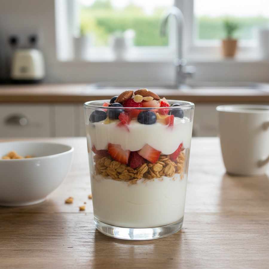 Yogurt Parfait with Fruit and Granola