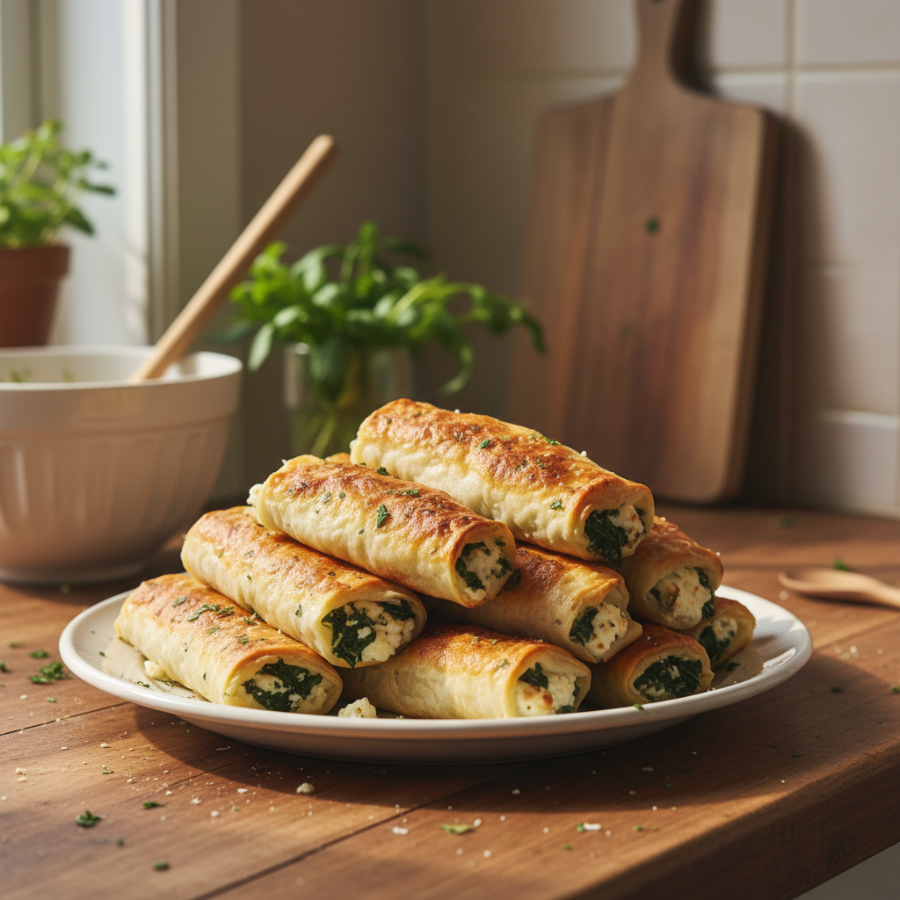 Spinach and Feta Wraps