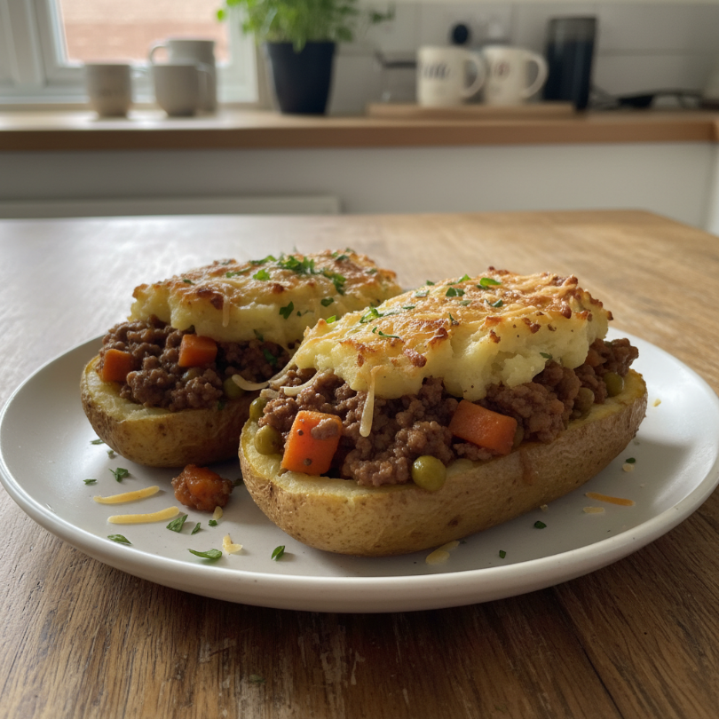 Shepherd's Pie Potato Boats